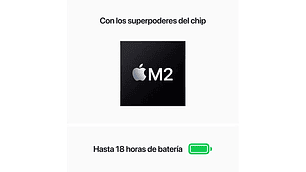 MACBOOK AIR M2 (CPU 8NUC Y GPU 8NUC) 16GB RAM 256GB SSD 13.6