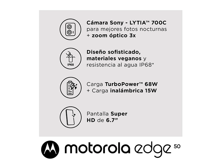 CELULAR MOTOROLA EDGE 50 12 GB 256GB VERDE JASPE 4