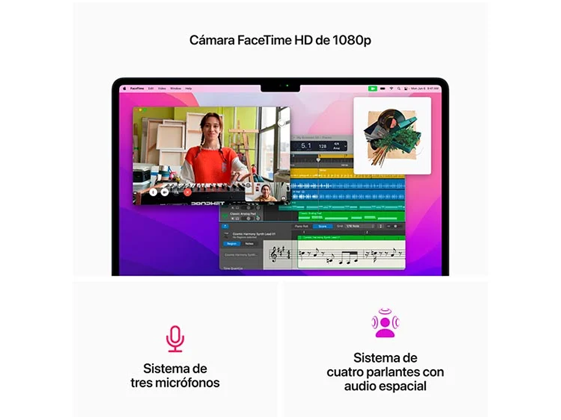 MACBOOK AIR M2 (CPU 8NUC Y GPU 8NUC) 16GB RAM 256GB SSD 13.6