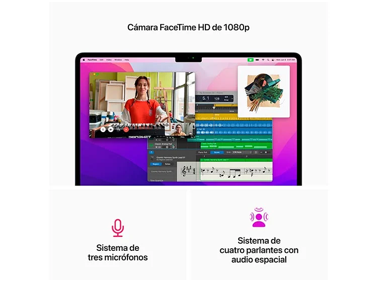 MACBOOK AIR M2 (CPU 8NUC Y GPU 8NUC) 16GB RAM 256GB SSD 13.6