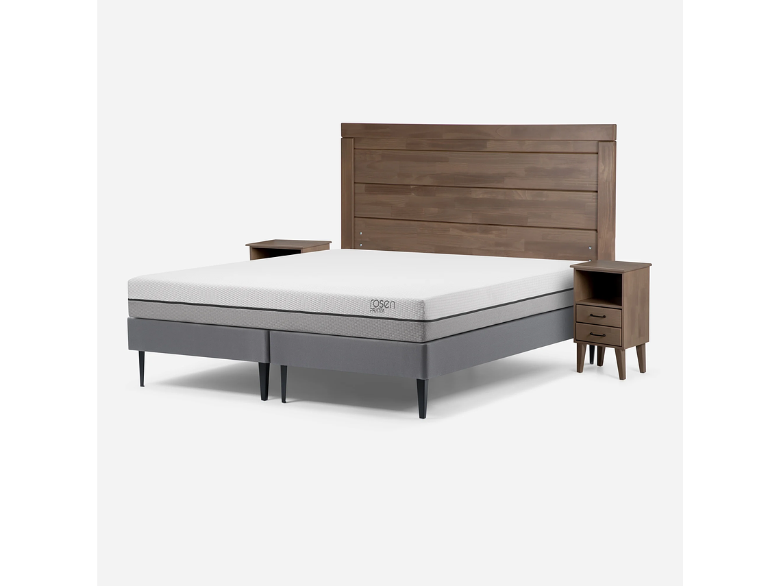 CAMA ROSEN PRATTA 2 PLAZAS+MUEBLES SICILIA Y CÓMODA HARLAND 2