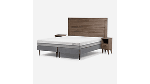 CAMA ROSEN PRATTA 2 PLAZAS+MUEBLES SICILIA Y CÓMODA HARLAND