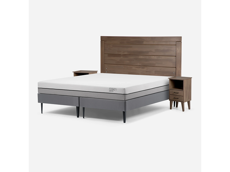 CAMA ROSEN PRATTA 2 PLAZAS+MUEBLES SICILIA Y CÓMODA HARLAND 2