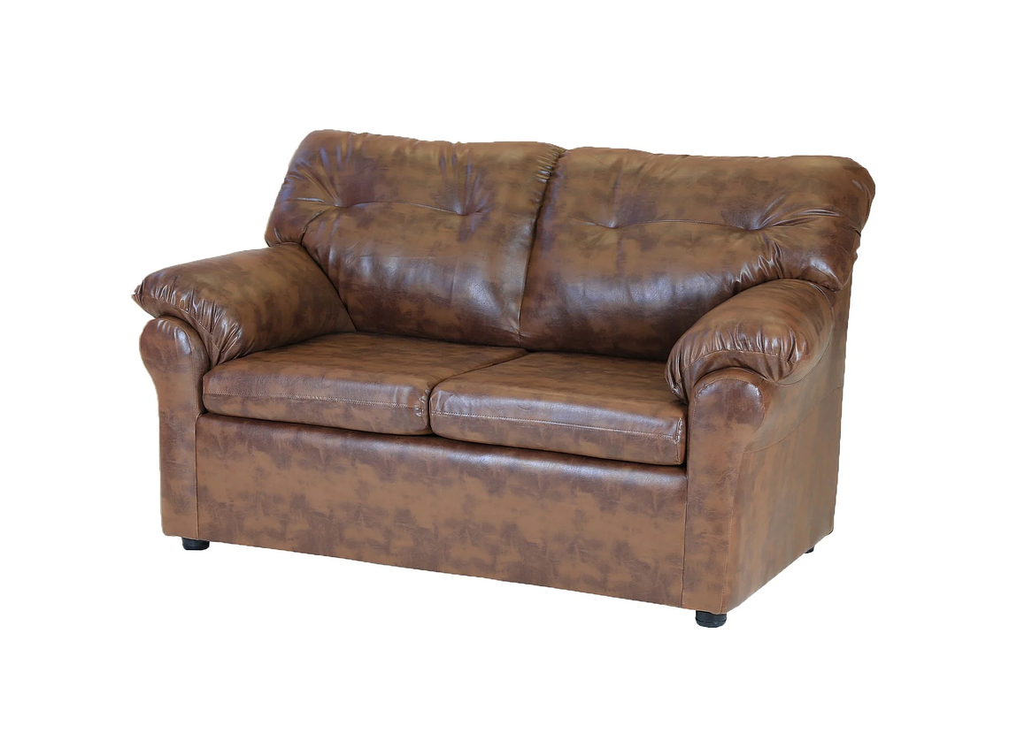 LIVING MUEBLES AMÉRICA 211 CUERO CARAMELO 2