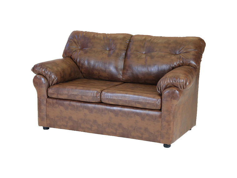 LIVING MUEBLES AMÉRICA 211 CUERO CARAMELO 2