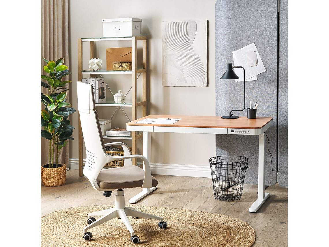 ESCRITORIO RELAN ELÉCTRICO OAK PRO TOP LIVING STANDING DESK 4