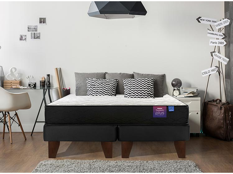CAMA EUROPEA FLEX FLAT THERAPEDIC PLUS 1 PLAZA 6