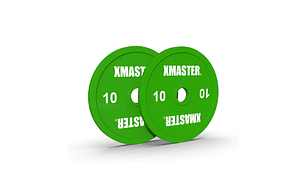 Par Discos Calibrados Powerlifting 10kg Verde | XMASTER