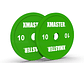 Par Discos Calibrados Powerlifting 10kg Verde | XMASTER - Miniatura 1
