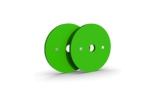 Par Discos Calibrados Powerlifting 10kg Verde | XMASTER