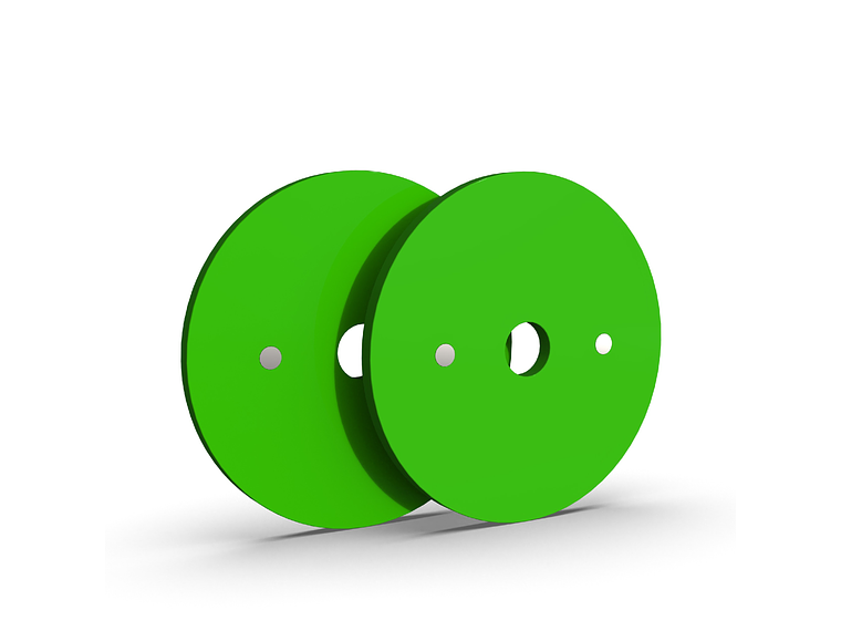 Par Discos Calibrados Powerlifting 10kg Verde | XMASTER 2