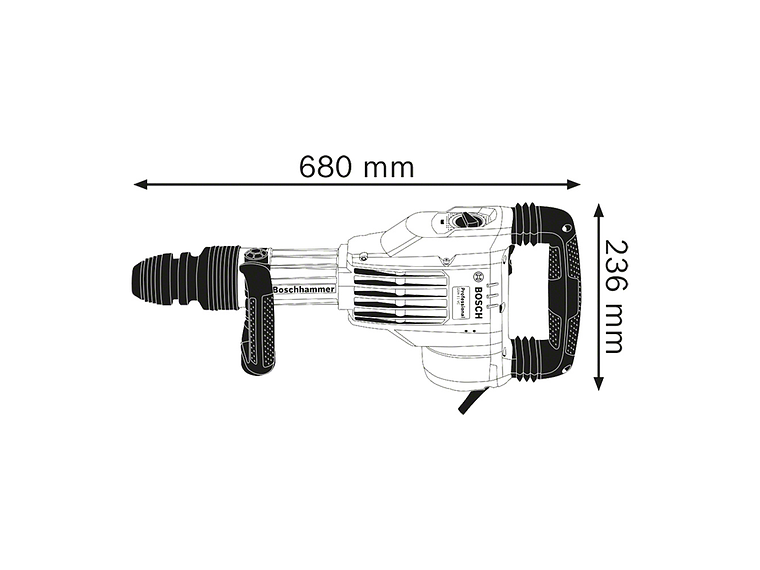 MARTILLO DEMOLEDOR BOSCH GSH 11 VC 1700W 4