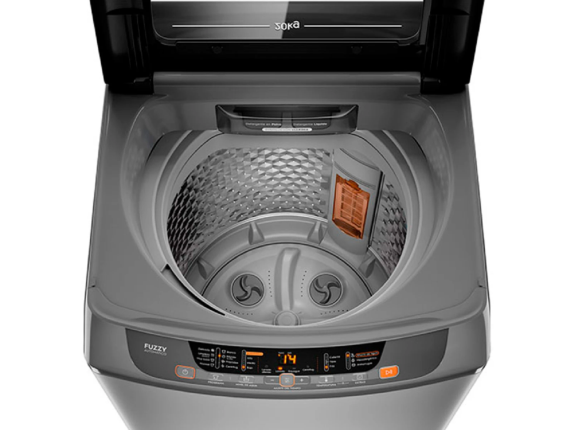 LAVADORA CARGA SUPERIOR MADEMSA 20 SZG 20KG GRIS 5