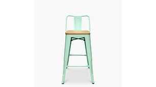 PACK 4 TOLIX TABURETES C/RESP 66 MADERA MENTA FORM