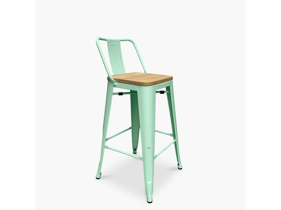 PACK 4 TOLIX TABURETES C/RESP 66 MADERA MENTA FORM 4