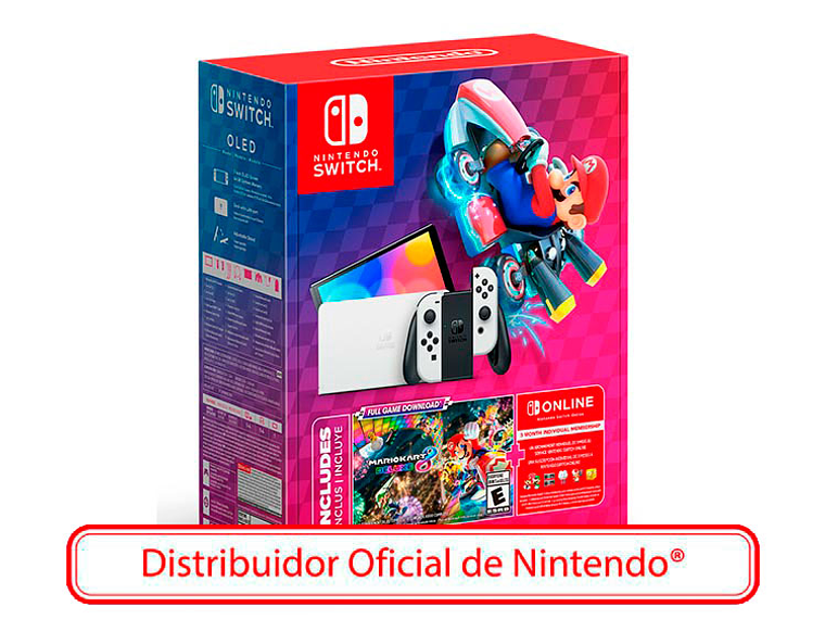 NINTENDO SWITCH 2024 OLED + JUEGO MARIO KART 8 6