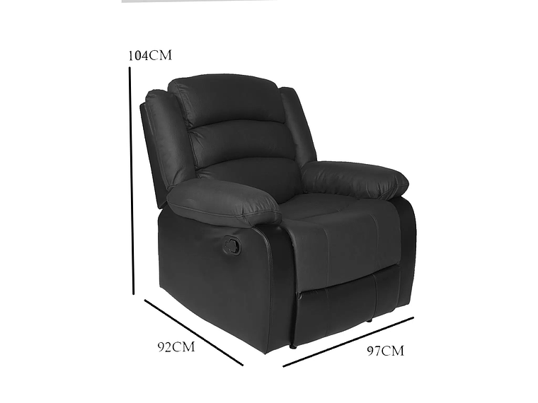 BERGERE VYS SPA VENOM 1 CUERPO ACERO GRAFITO RECLINABLE 6