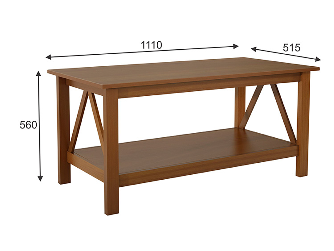 MESA DE CENTRO EXIT MARROCO NATURAL CAFÉ 111 X 51.5 CM 5