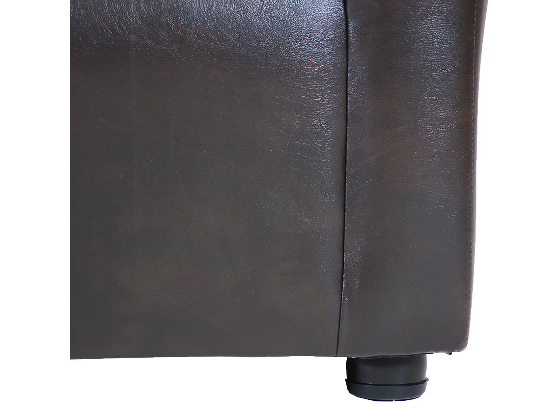 LIVING MUEBLES AMÉRICA 211 CUERO CAFÉ MORO 4