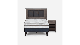 CAMA AUTONOMY SKY 1,5 PLAZAS + RESPALDO RACHEL Y VELADOR FERRARA