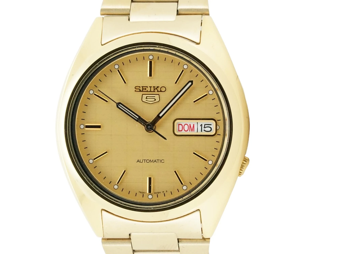 RELOJ DE PULSERA SEIKO SNXL72 AUTOMATICO UNISEX ESFERA CHAMPAGNE 1