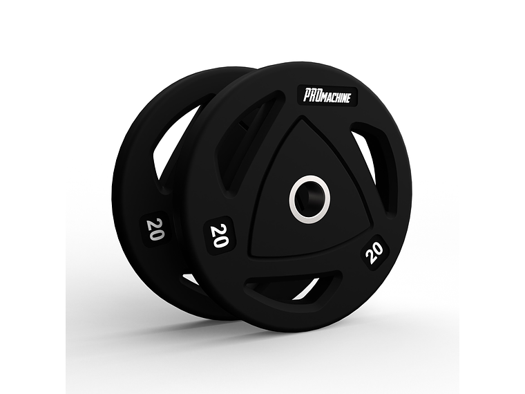 Par Discos Olímpicos Grip Rubber 20kg | PROmachine 1