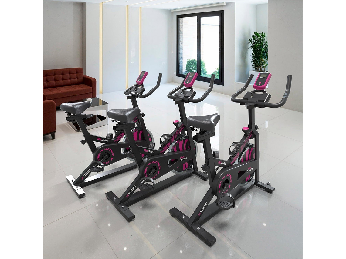 BICICLETA SPINNING X1000PINK TEN SERIES 7