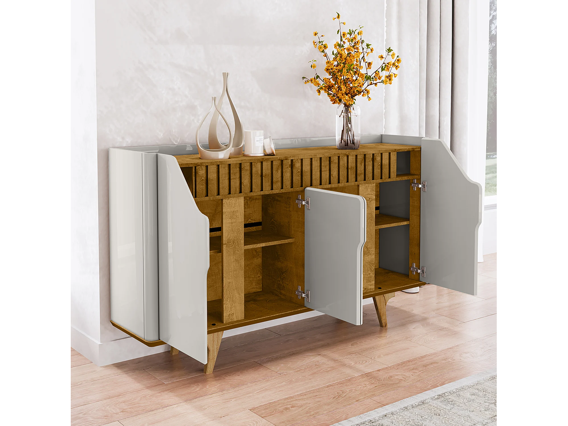 APARADOR BUFFET TAMISA BLANCO INVIERNO NATURAL 6