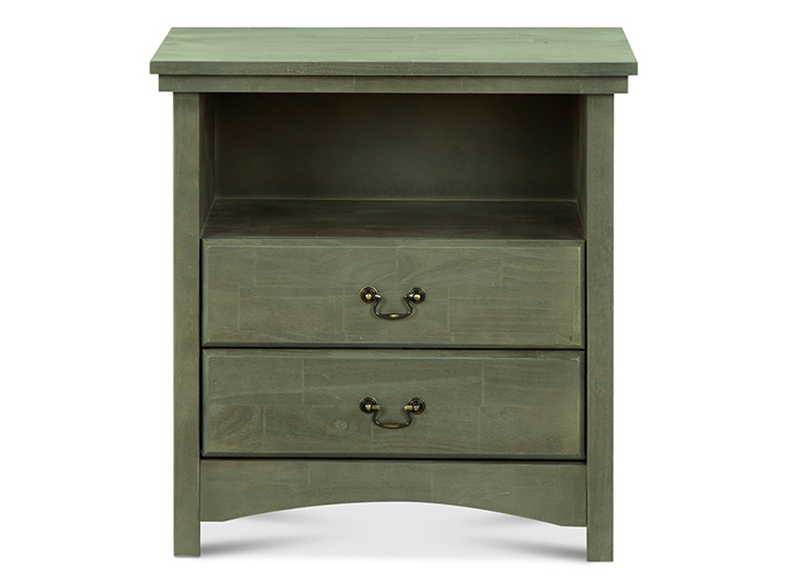 VELADOR CIC INDO MADERA 2 CAJONES OLIVA 1