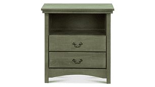 VELADOR CIC INDO MADERA 2 CAJONES OLIVA