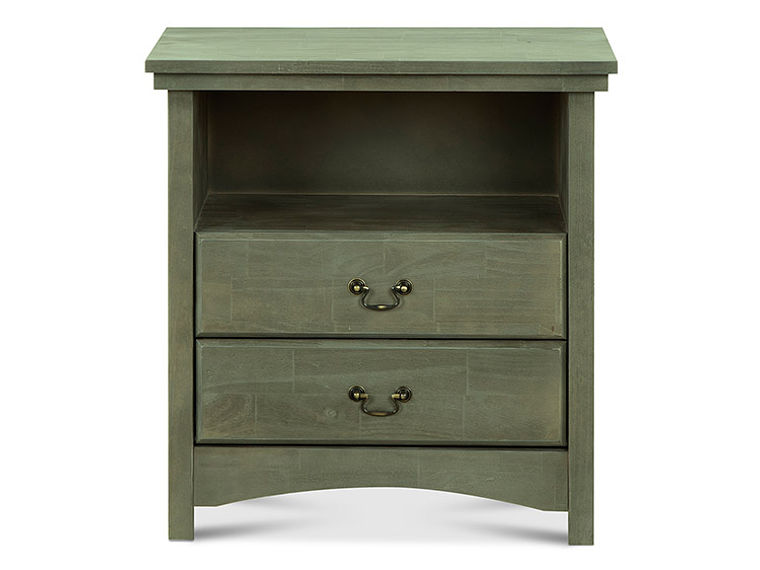 VELADOR CIC INDO MADERA 2 CAJONES OLIVA 1