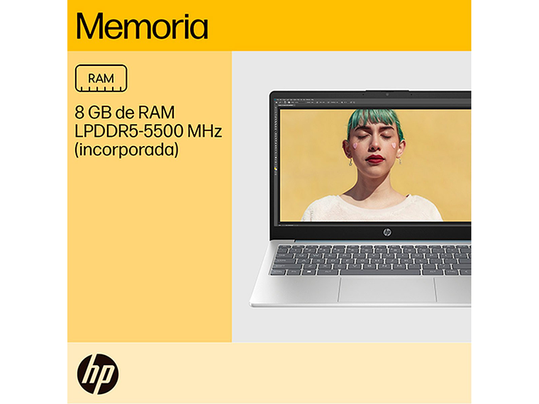 NOTEBOOK HP 14-EM0017LA AMD RYZEN 5 8GB RAM 512GB SSD 14” 3