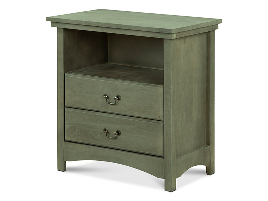 VELADOR CIC INDO MADERA 2 CAJONES OLIVA 2