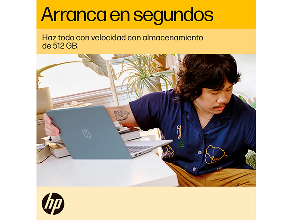 NOTEBOOK HP 14-EM0017LA AMD RYZEN 5 8GB RAM 512GB SSD 14” 4