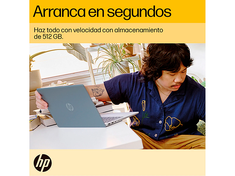 NOTEBOOK HP 14-EM0017LA AMD RYZEN 5 8GB RAM 512GB SSD 14” 4