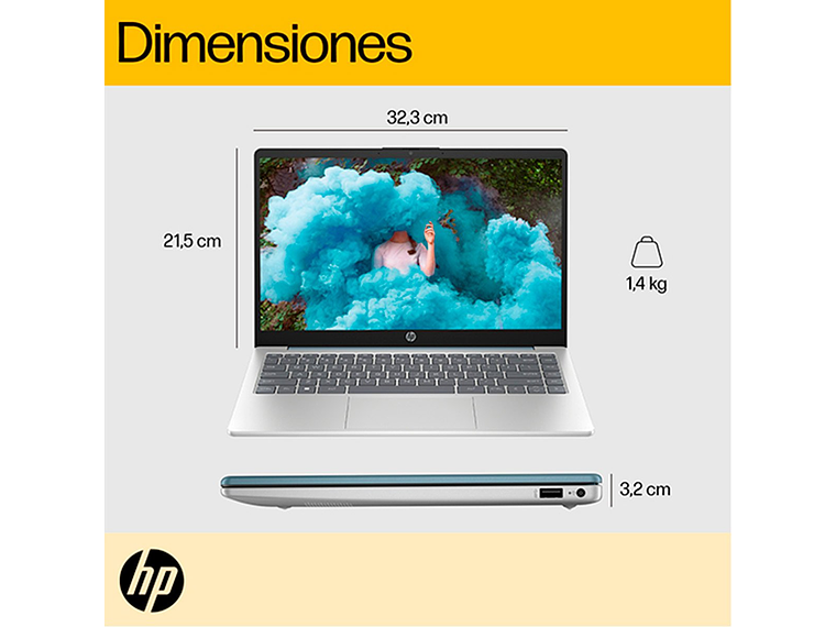 NOTEBOOK HP 14-EM0017LA AMD RYZEN 5 8GB RAM 512GB SSD 14” 6