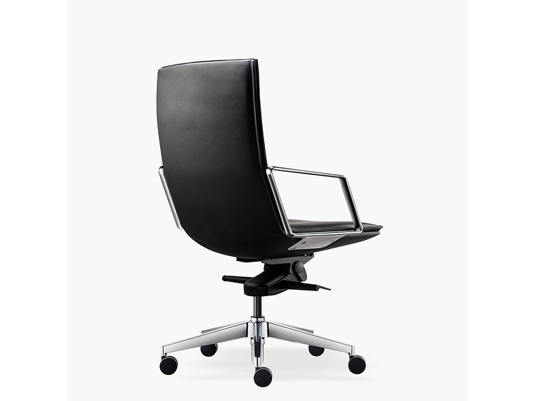 SILLA OFICINA ALEK MEDIA NEGRO FORM 3