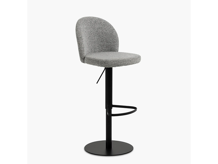TABURETE TAPIZ PASCALE GRIS FORM 1
