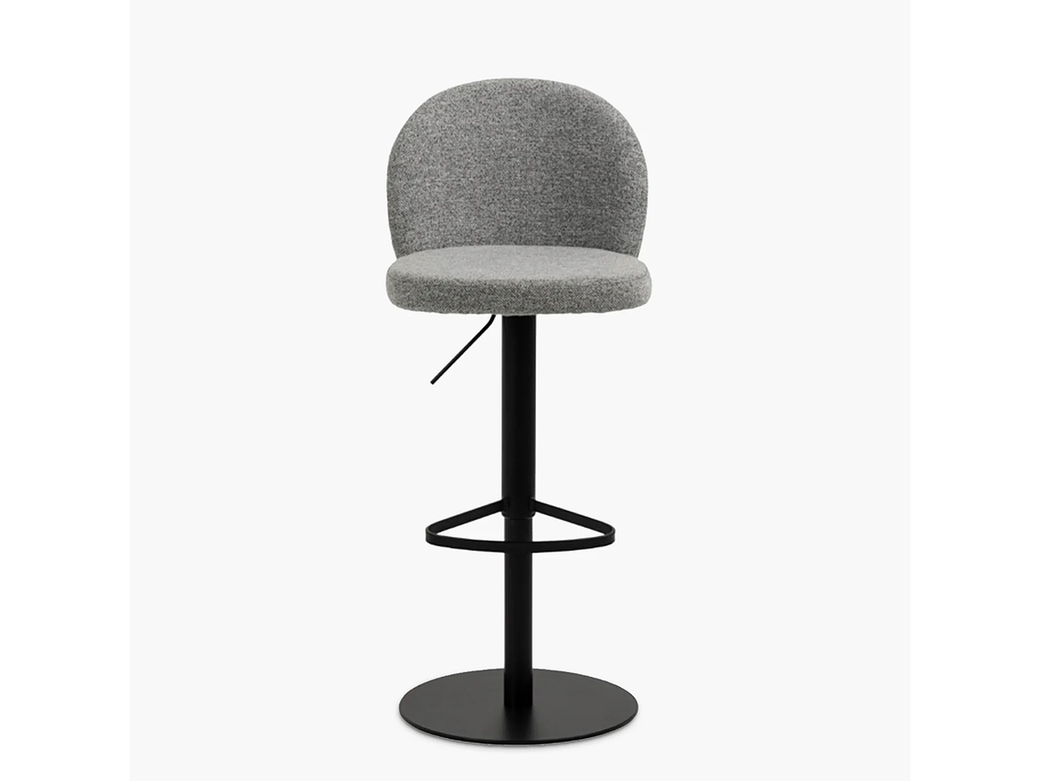 TABURETE TAPIZ PASCALE GRIS FORM 2
