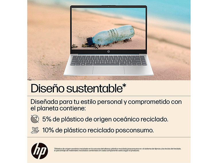 NOTEBOOK HP 14-EM0017LA AMD RYZEN 5 8GB RAM 512GB SSD 14” 8