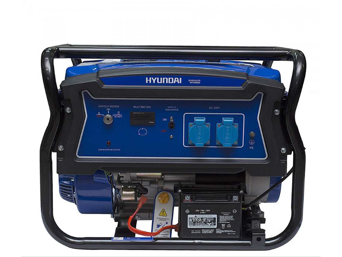 GENERADOR HYUNDAI GASOLINA 3,2/3,5KW P/ELECTRICA ABIERTO 6