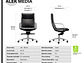 SILLA OFICINA ALEK MEDIA NEGRO FORM - Miniatura 5