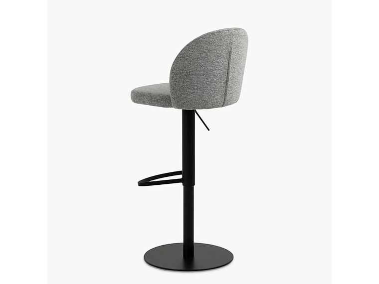 TABURETE TAPIZ PASCALE GRIS FORM 3
