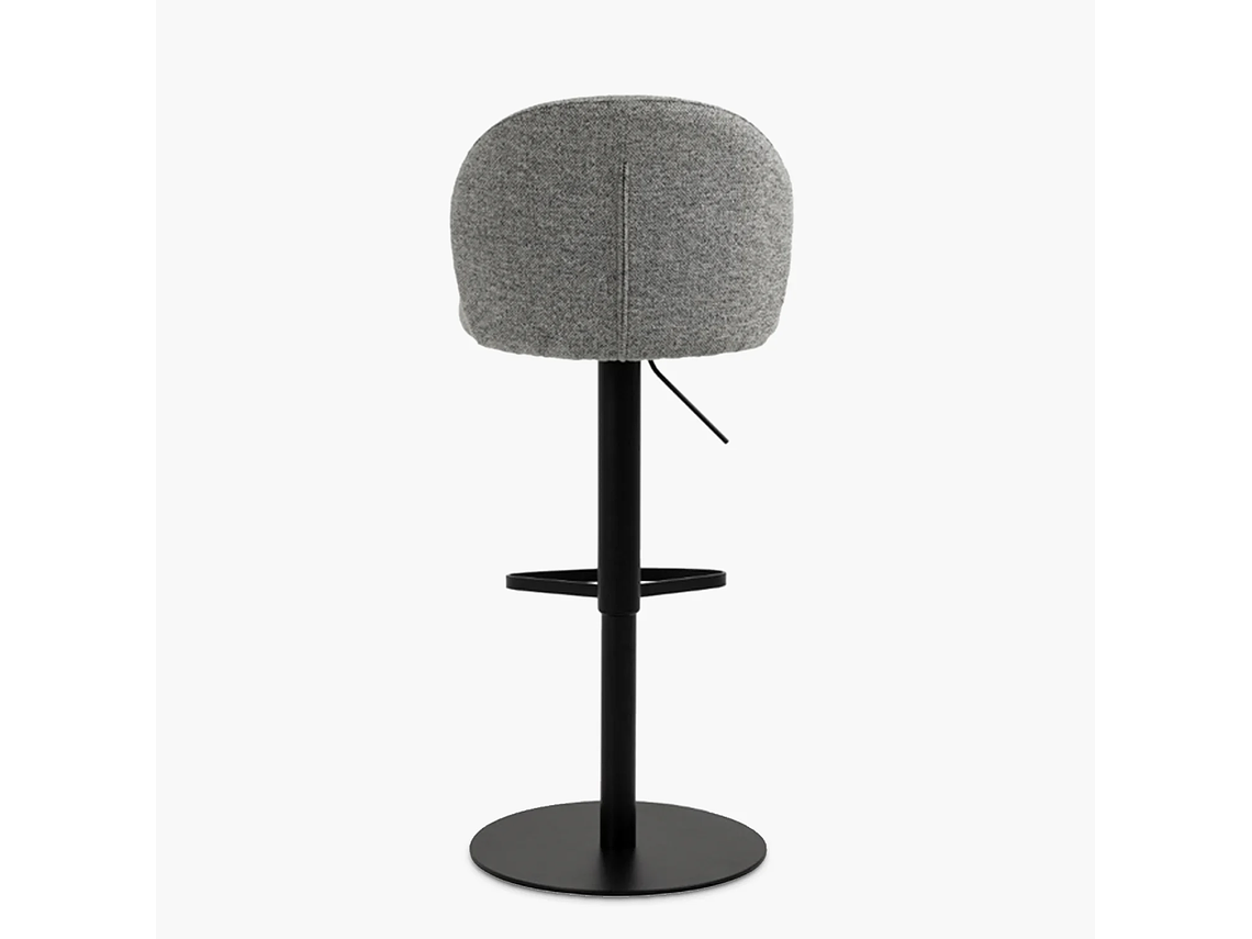 TABURETE TAPIZ PASCALE GRIS FORM 4
