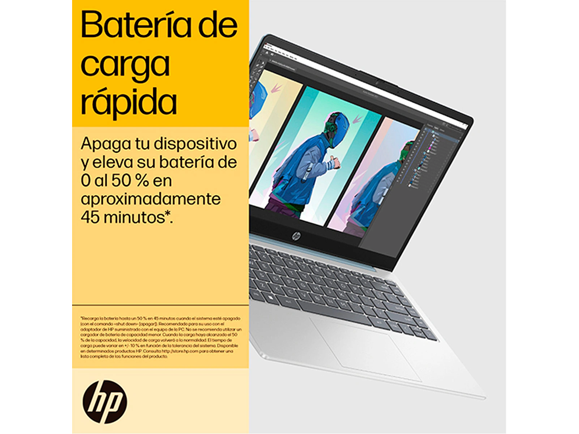 NOTEBOOK HP 14-EM0017LA AMD RYZEN 5 8GB RAM 512GB SSD 14” 9