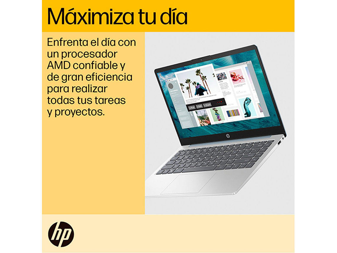 NOTEBOOK HP 14-EM0017LA AMD RYZEN 5 8GB RAM 512GB SSD 14” 11