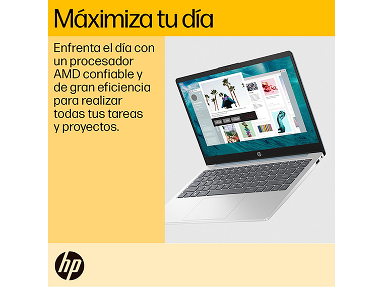 NOTEBOOK HP 14-EM0017LA AMD RYZEN 5 8GB RAM 512GB SSD 14” 11