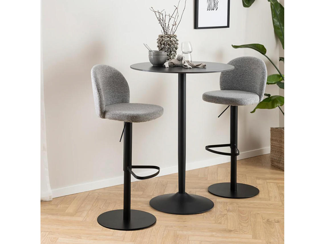 TABURETE TAPIZ PASCALE GRIS FORM 7