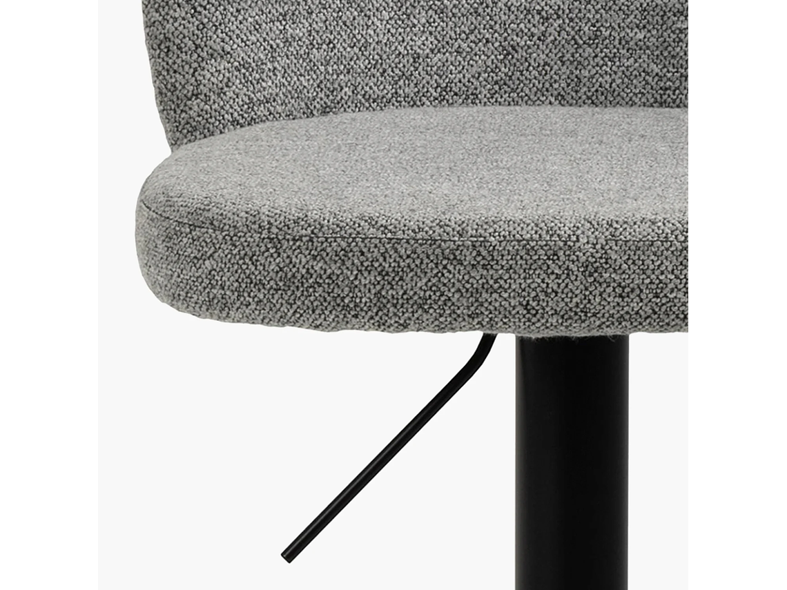 TABURETE TAPIZ PASCALE GRIS FORM 9