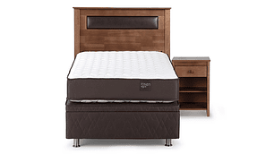 JUEGO DE DORMITORIO ROSEN CAMA BOXET ERGO T 1 PLAZA + SET FERRARA